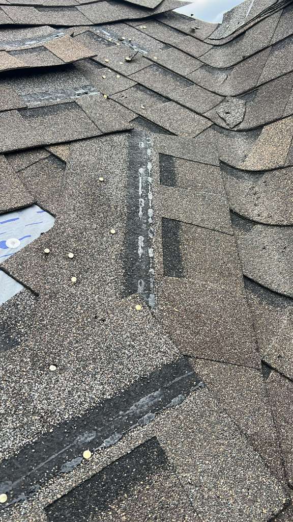 Roofing project in progress